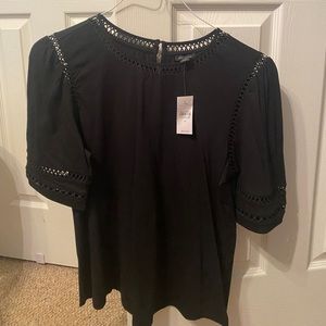 Black cotton size Medium Ann Taylor